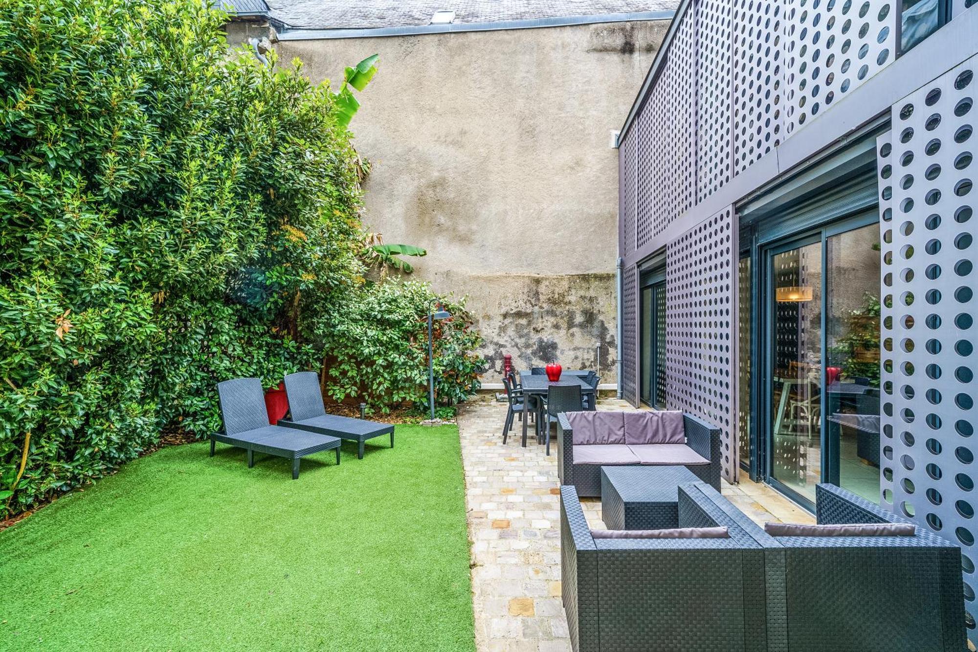 Maison D'Architecte Centre Tours Jardin, Climatisation, Parking 5 P エクステリア 写真